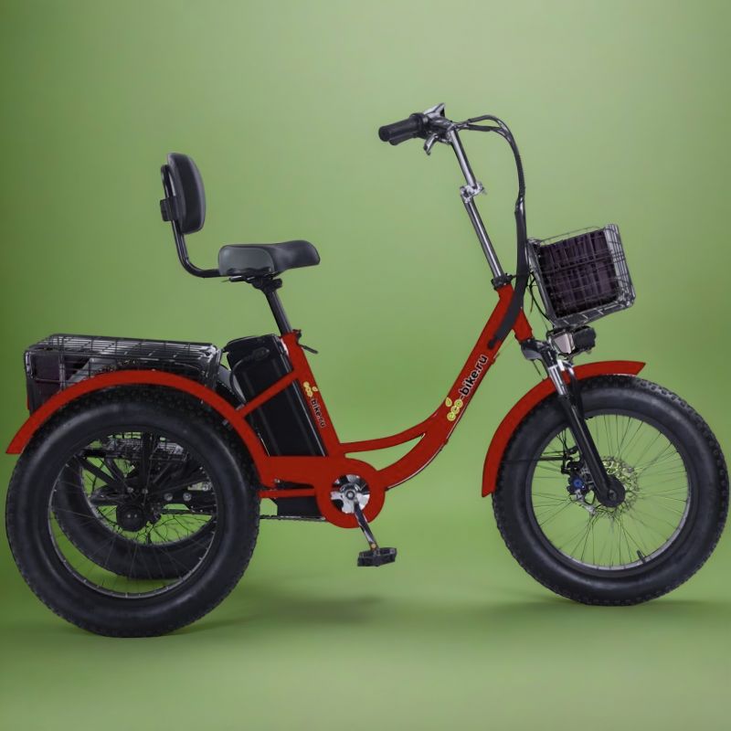 Трехколесный электровелосипед Fat Trike T LUX с корзиной, гидроизоляцией, сигнализацией и замком Трехколесный электровелосипед Fat Trike T LUX с корзиной, гидроизоляцией, сигнализацией и замком